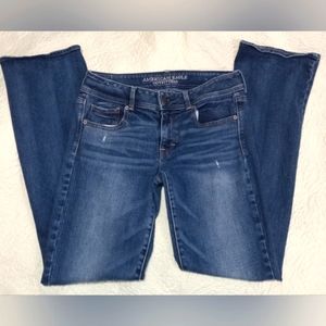 American Eagle "kickboot" stretch blue jeans,  size 10